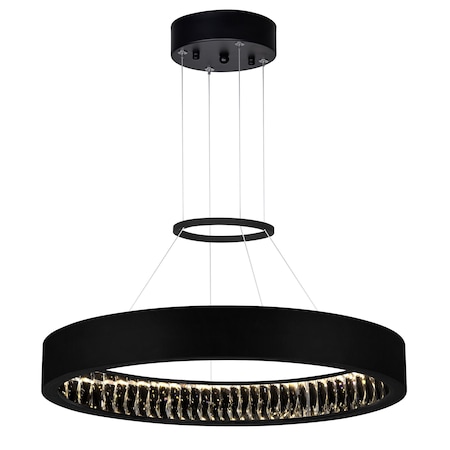 Cwi Lighting Rosalina LED Chandelier With Matte Black Finish 1040P26-101